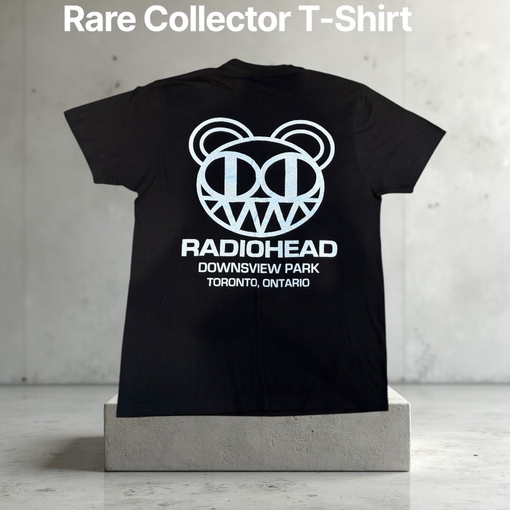 🆕Radiohead Concert June 2012 Black T-Shirt